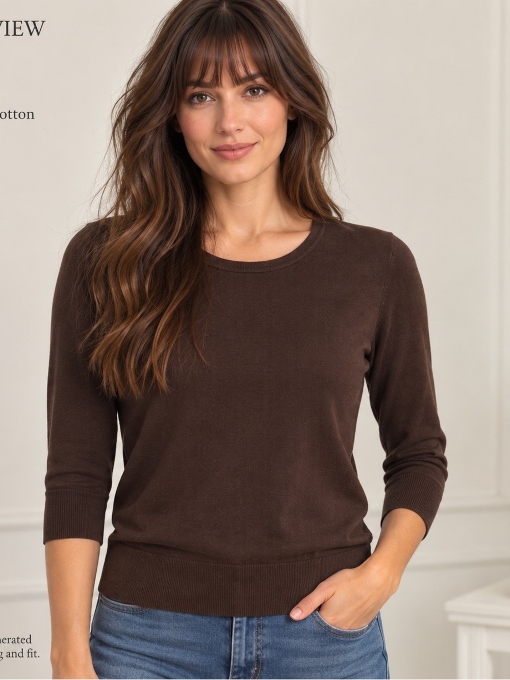 Ralph Lauren Dark Brown Crewneck Sweater